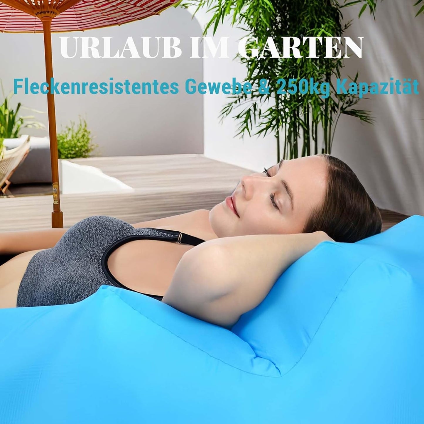 Aufblasbares Sofa, Blau