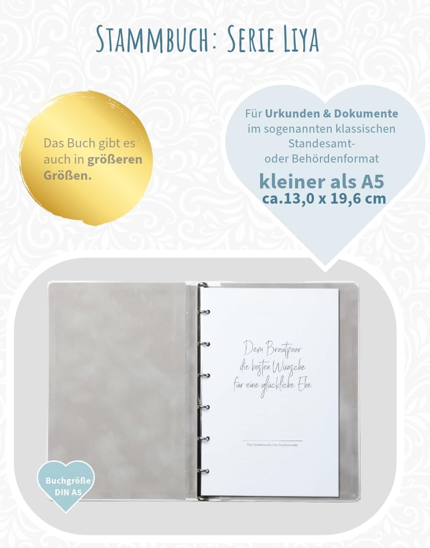 Familienstammbuch für Standesamt & Kirche