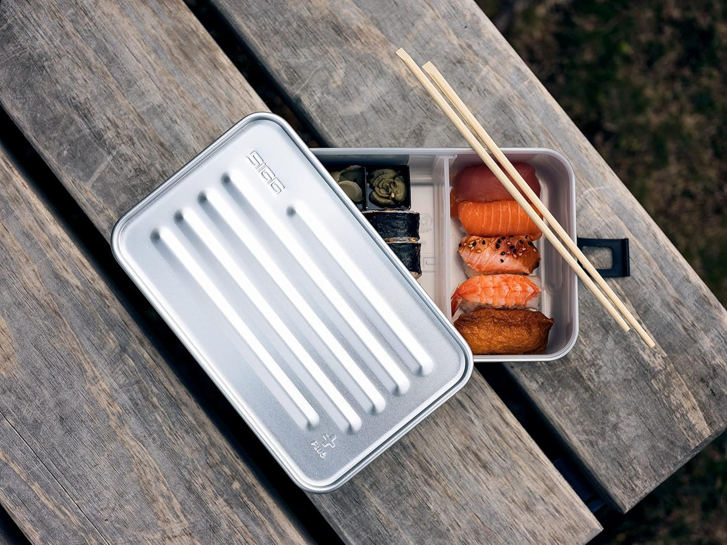 Metal Lunch Box Plus L, Aluminium / large