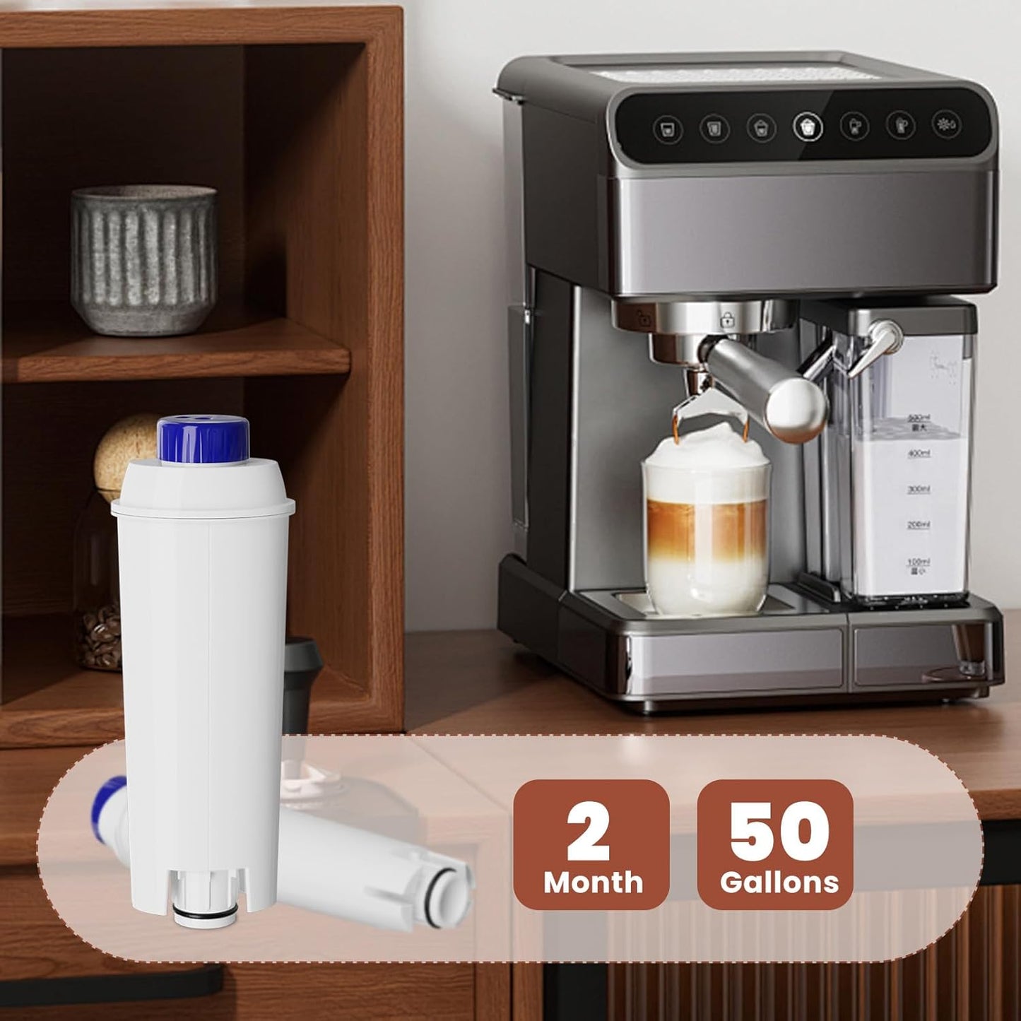 Wasserfilter CMF006 für Kaffeevollautomaten, 3 Stück -Abbaubar