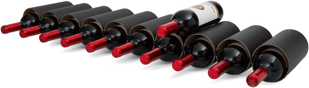 Erweiterbares Flaschenregal Weinheim, Weinheim-Flaschenregal (6 Hülsen) Schwarz