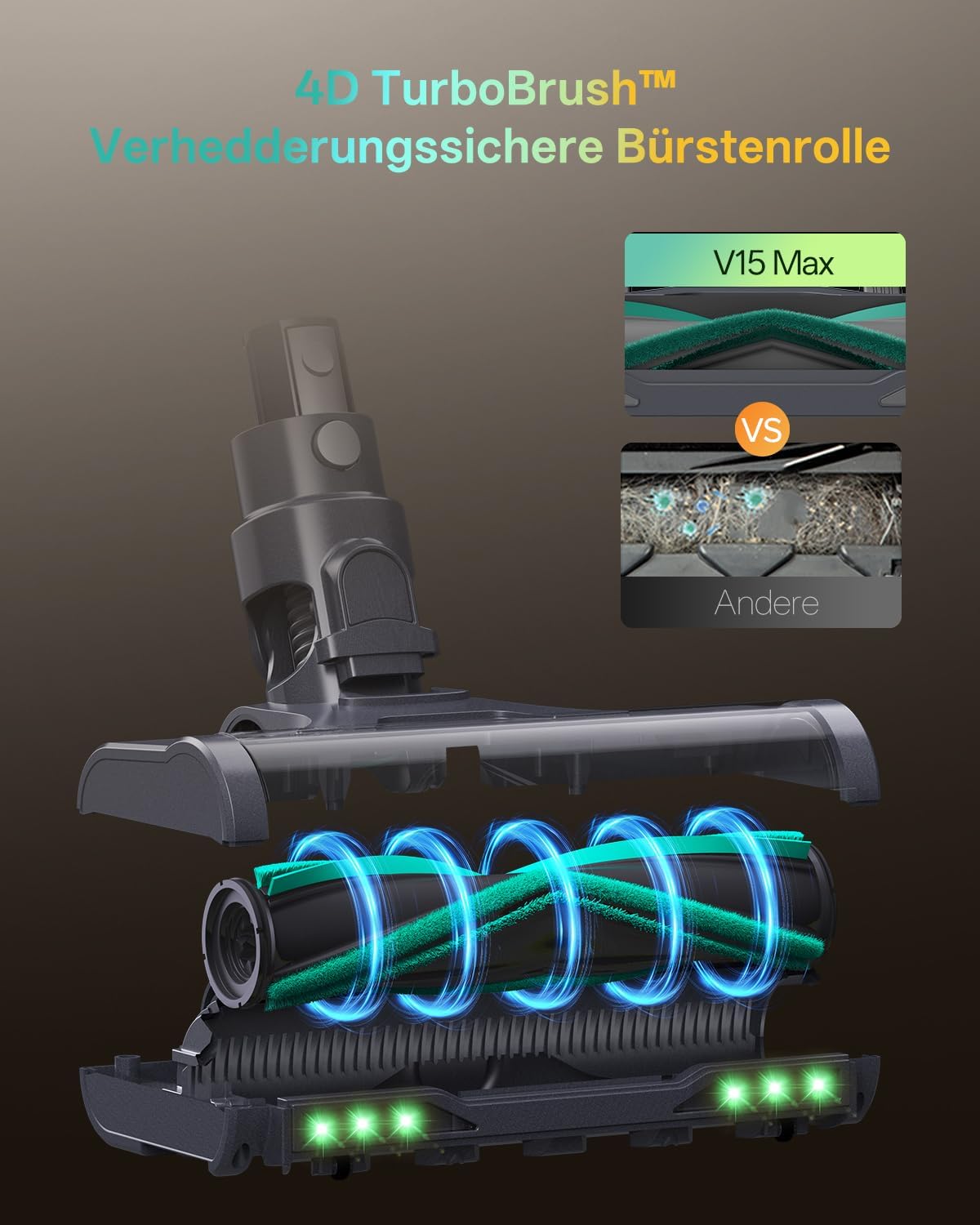 Staubsauger mit Wischfunktion, Pfauenblau