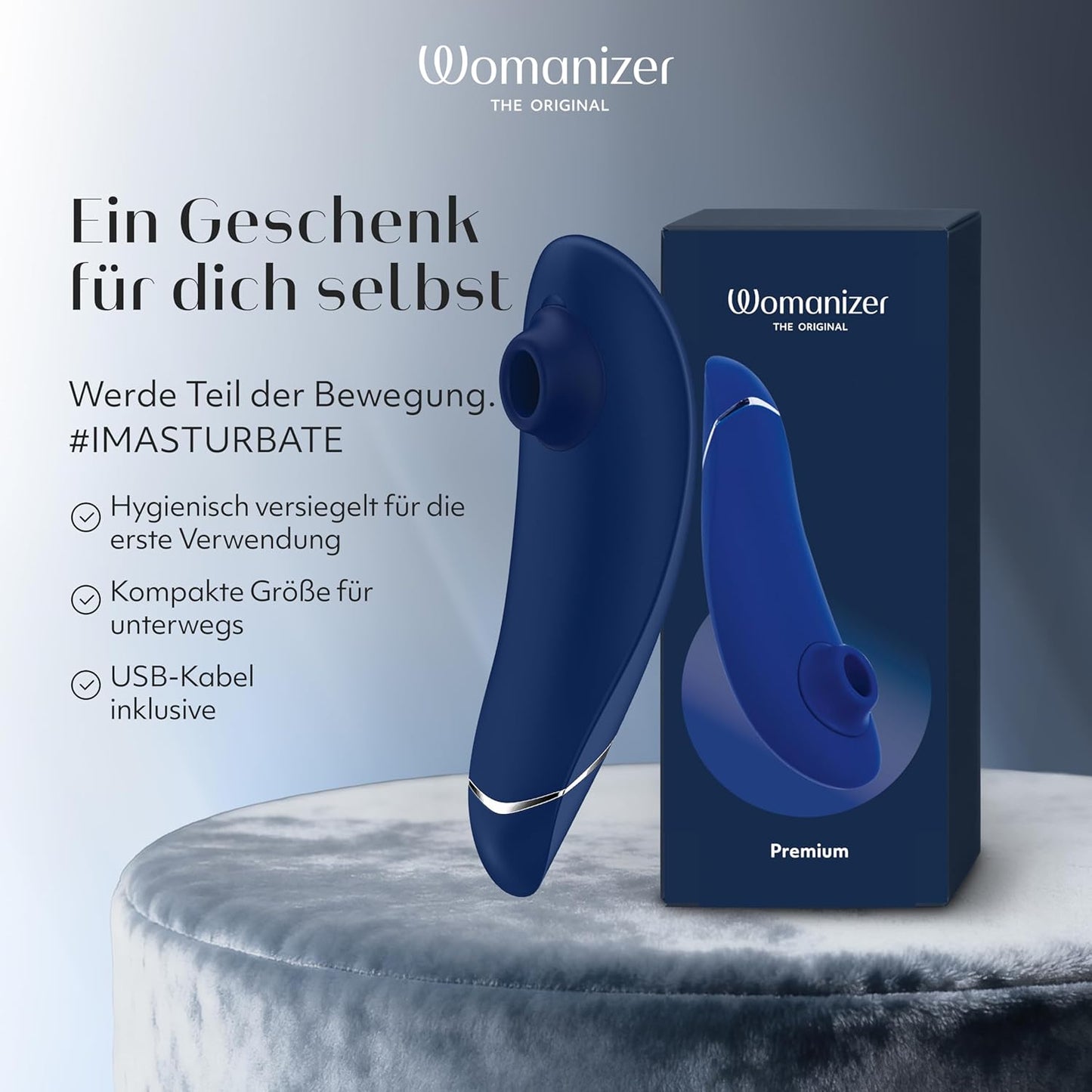 Premium Druckwellenvibrator, Blaubeere