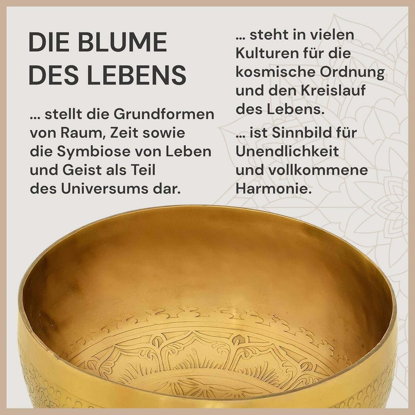 Klangschale für Yoga & Meditation, 20 cm Matt