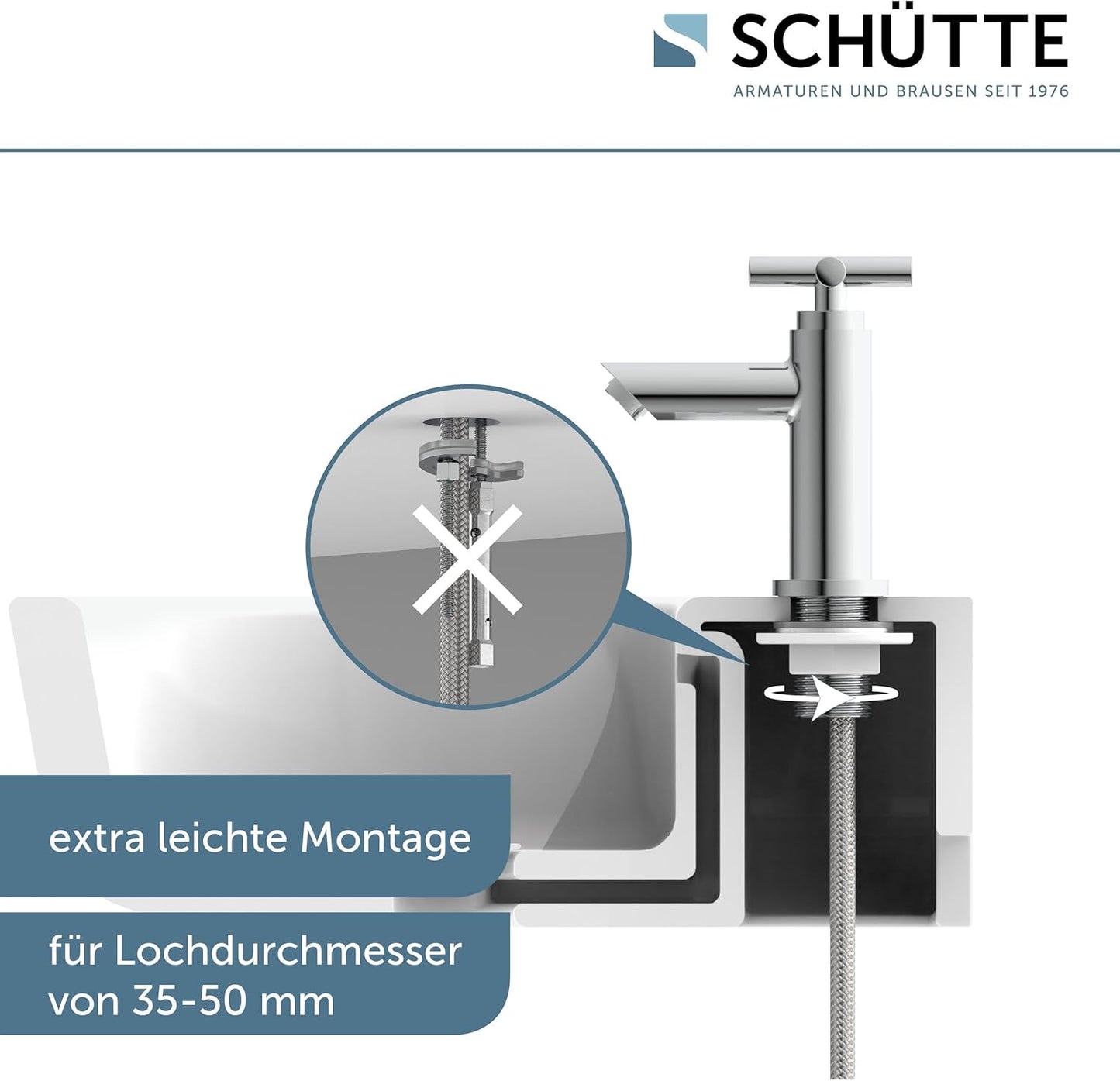 Kaltwasserhahn MATAO mit Kreuzgriff, MATAO