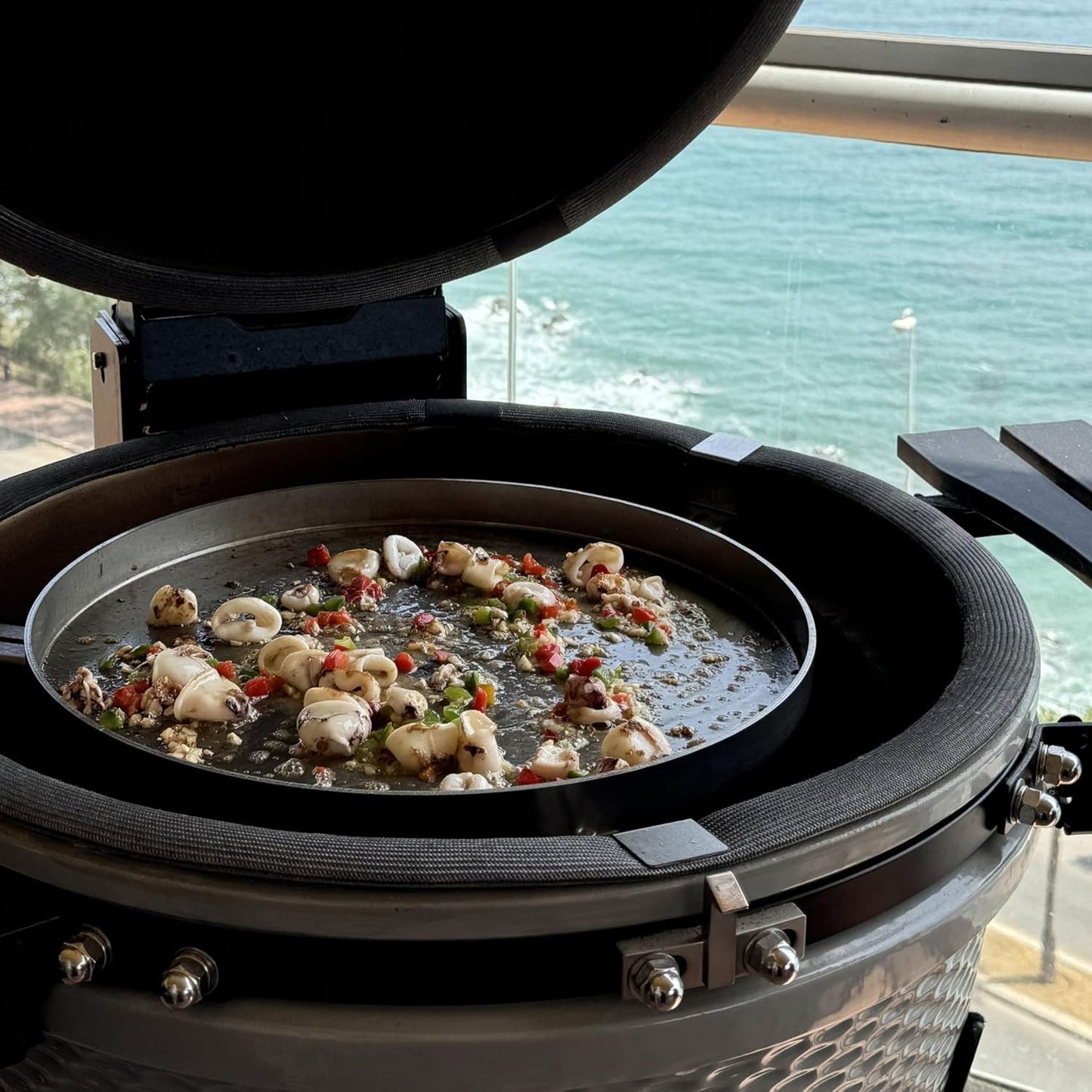 Grillplatte für Gas- und Kohlegrills, Rund 40cm