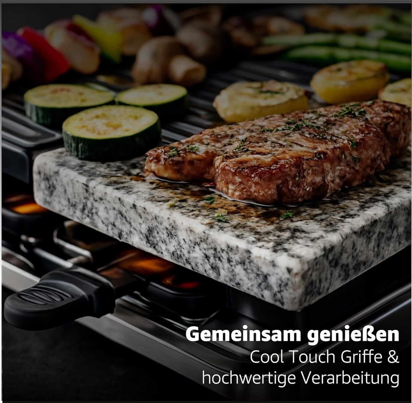 Raclette-Set für 8 Personen, Eckig