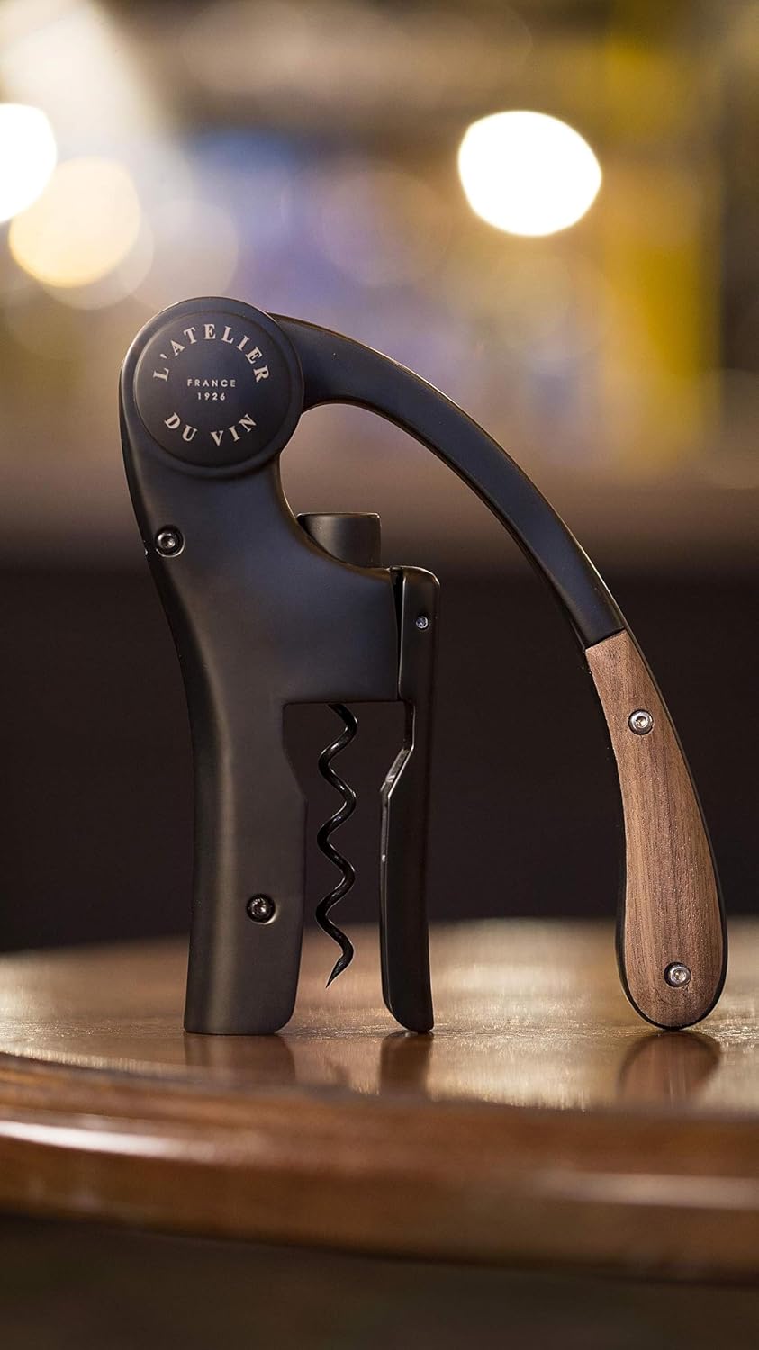 Hebelkorkenzieher, Oeno Motion Wood & Black