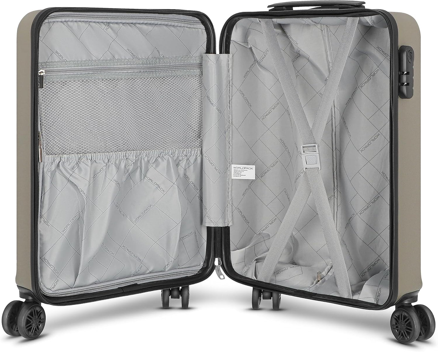 New York 2.0 - Handgepäck, Champagner-metallic Koffer S (55 cm)