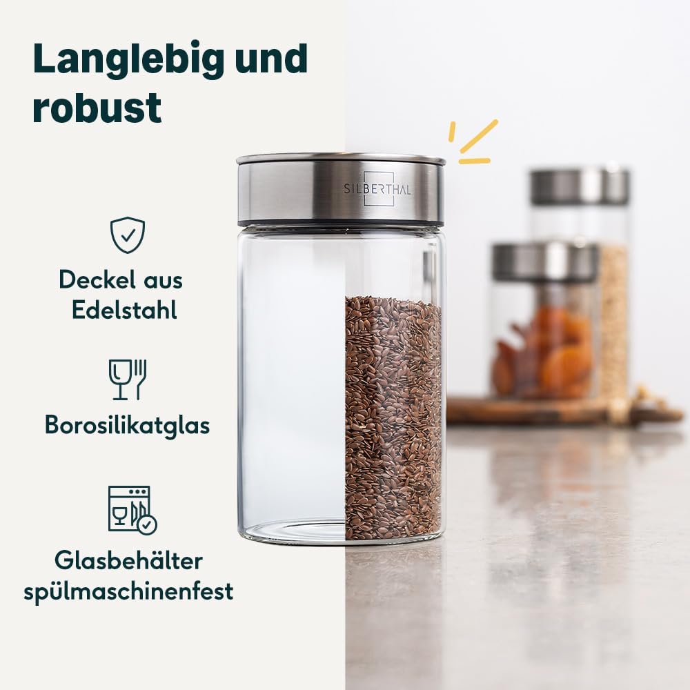 4-teiliges Vorratsglas-Set, 4er Set