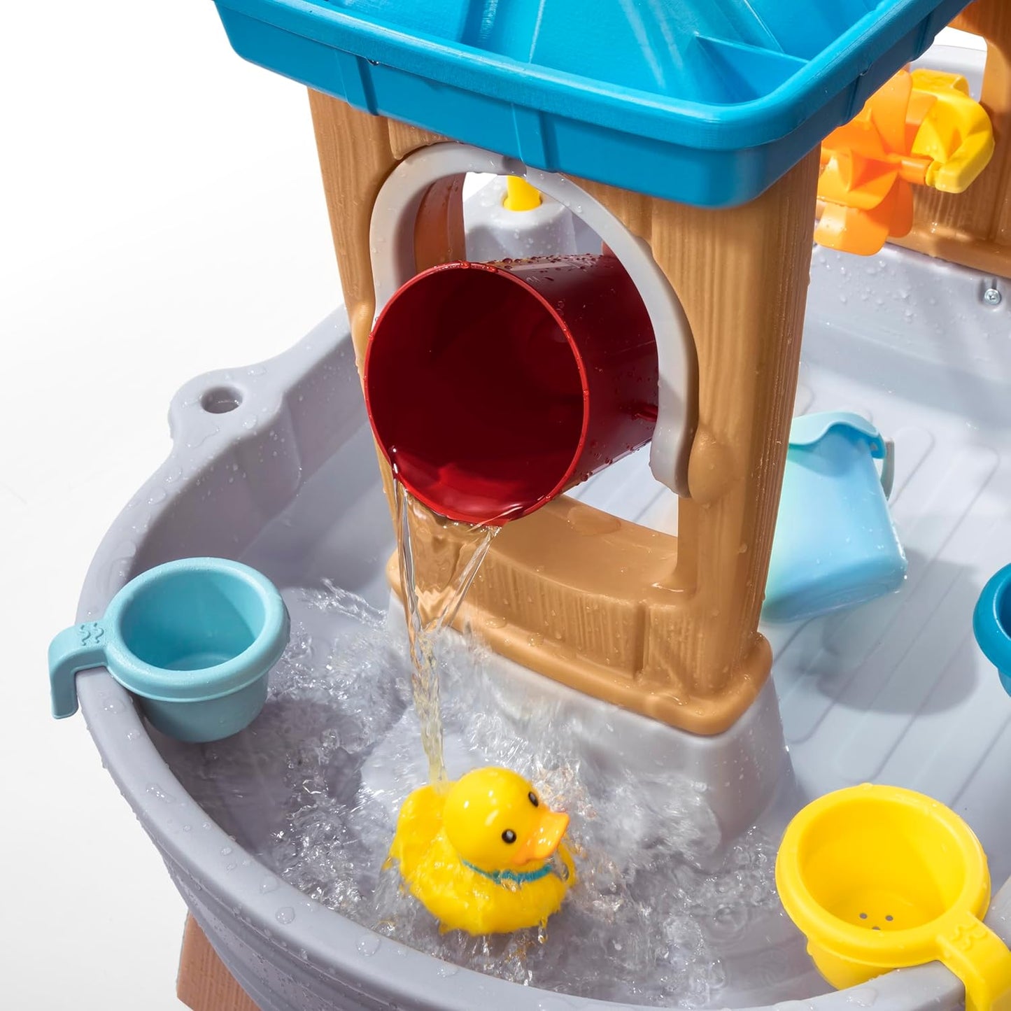 Wasserspieltisch mit Zubehörset, Grau