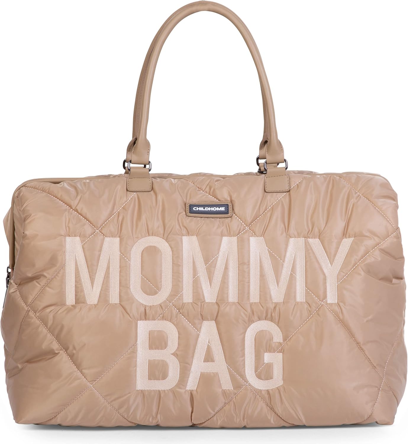 Mommy Bag Wickeltasche, Beige Gesteppt