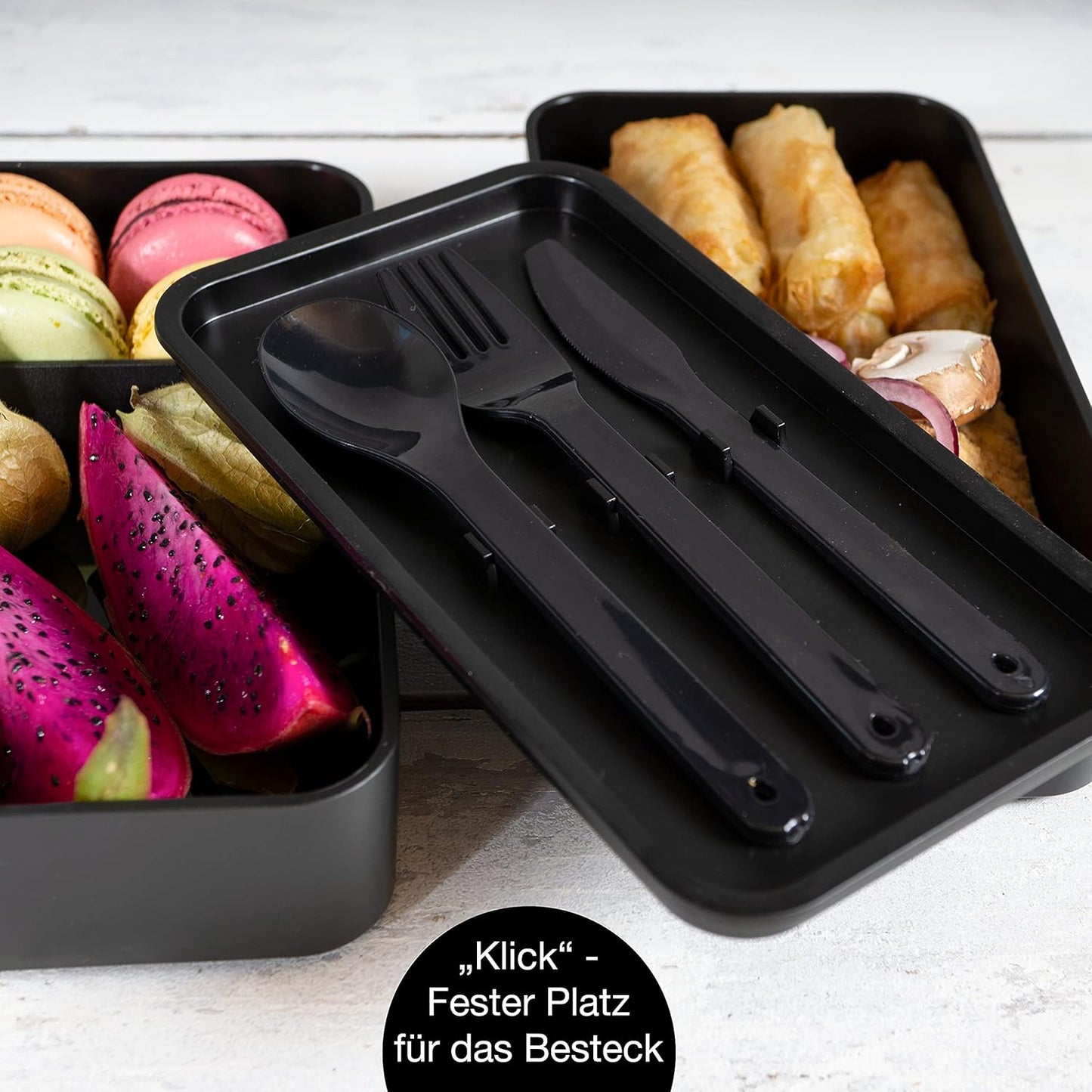3er-Set Bento Box - Japanische Lunchbox, 3er Pack|Mix