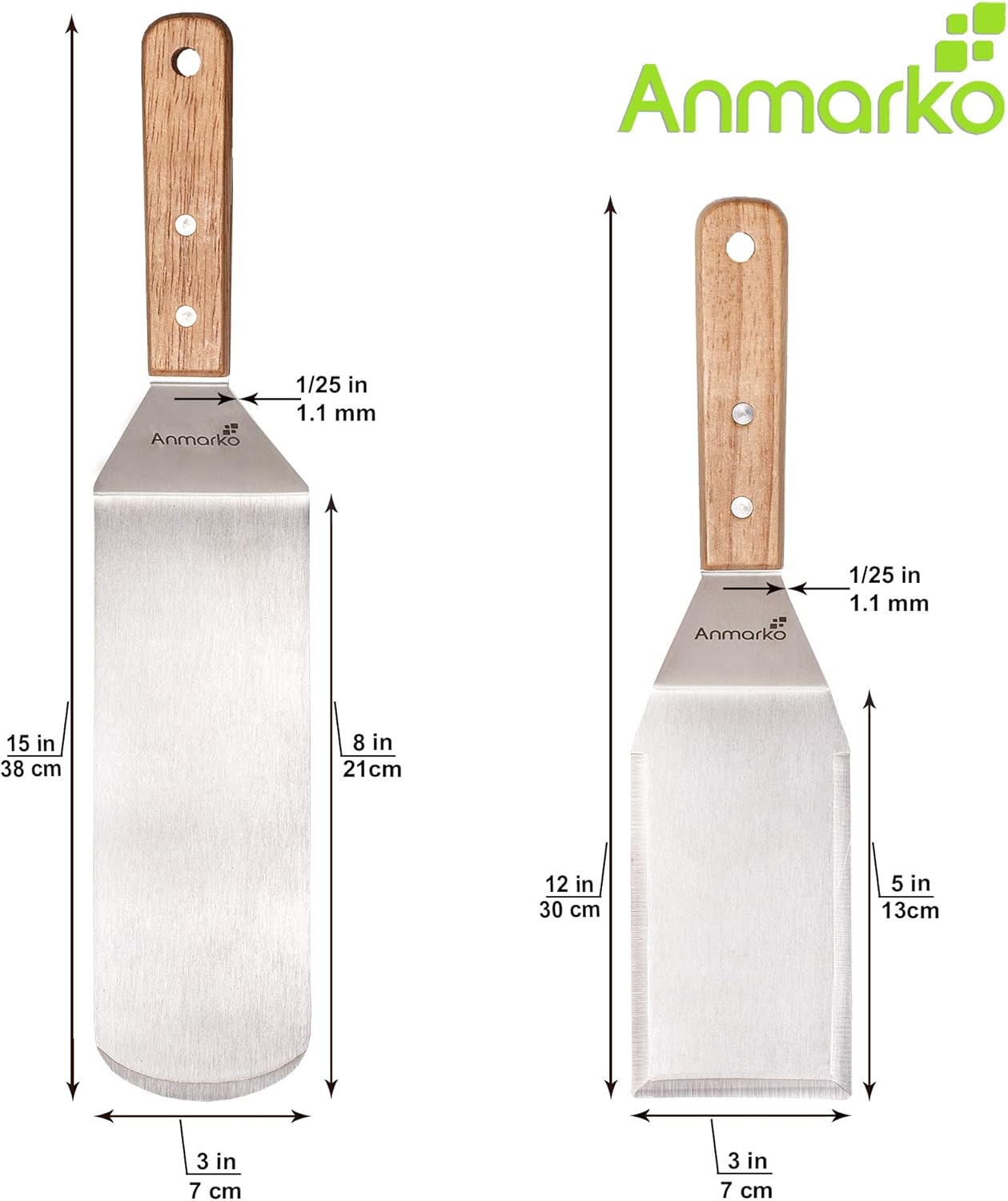 Grillwender Set, Wooden Handle Set