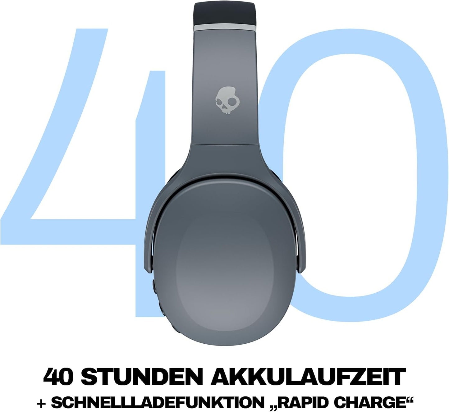 Crusher Evo Over-Ear Wireless-Kopfhörer, Grau