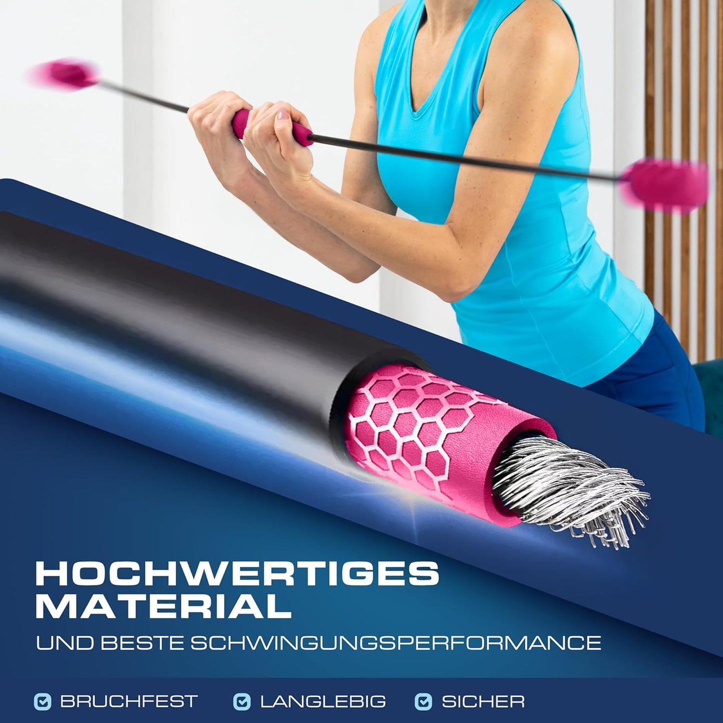 Schwingstab, Pink