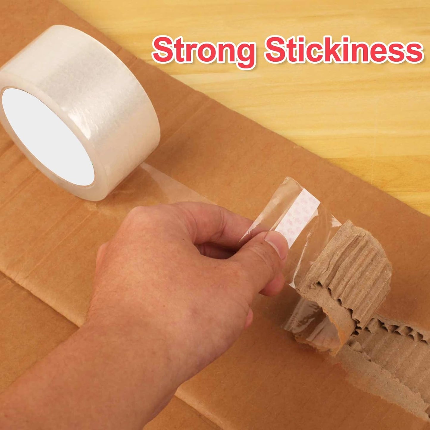 12 Rollen transparentes Paketklebeband, 12PCS
