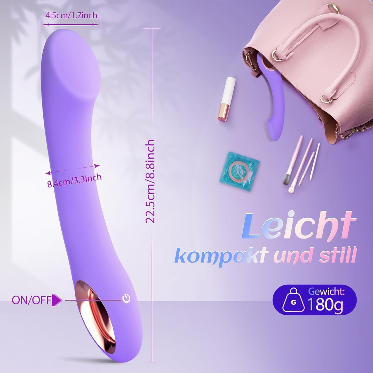 Vibrator Dildo mit 10 Vibrationsmodi für Frauen und Paare