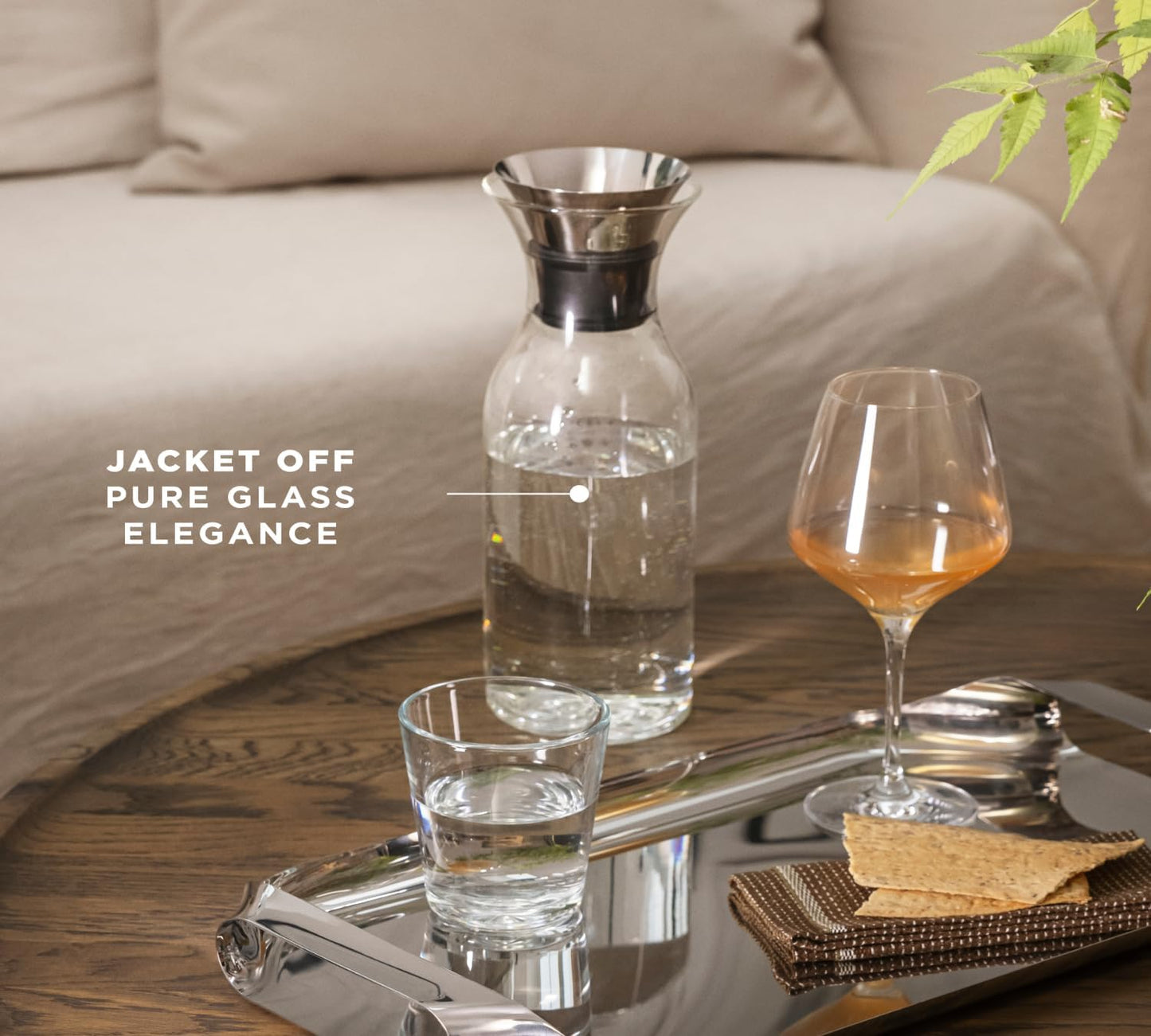 Kühlschrankkaraffe, 34oz / Pearl Beige