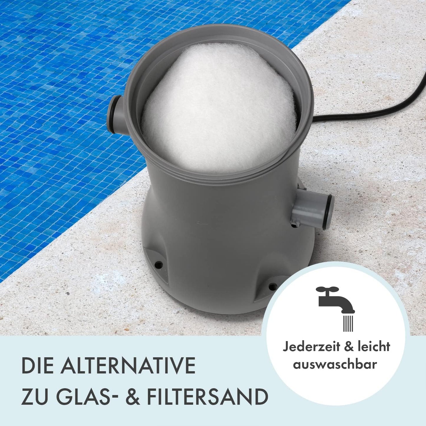 Universal Pool- und Whirlpool-Filterkartuschen, 3x Doppelpack, 3x Doppelpack