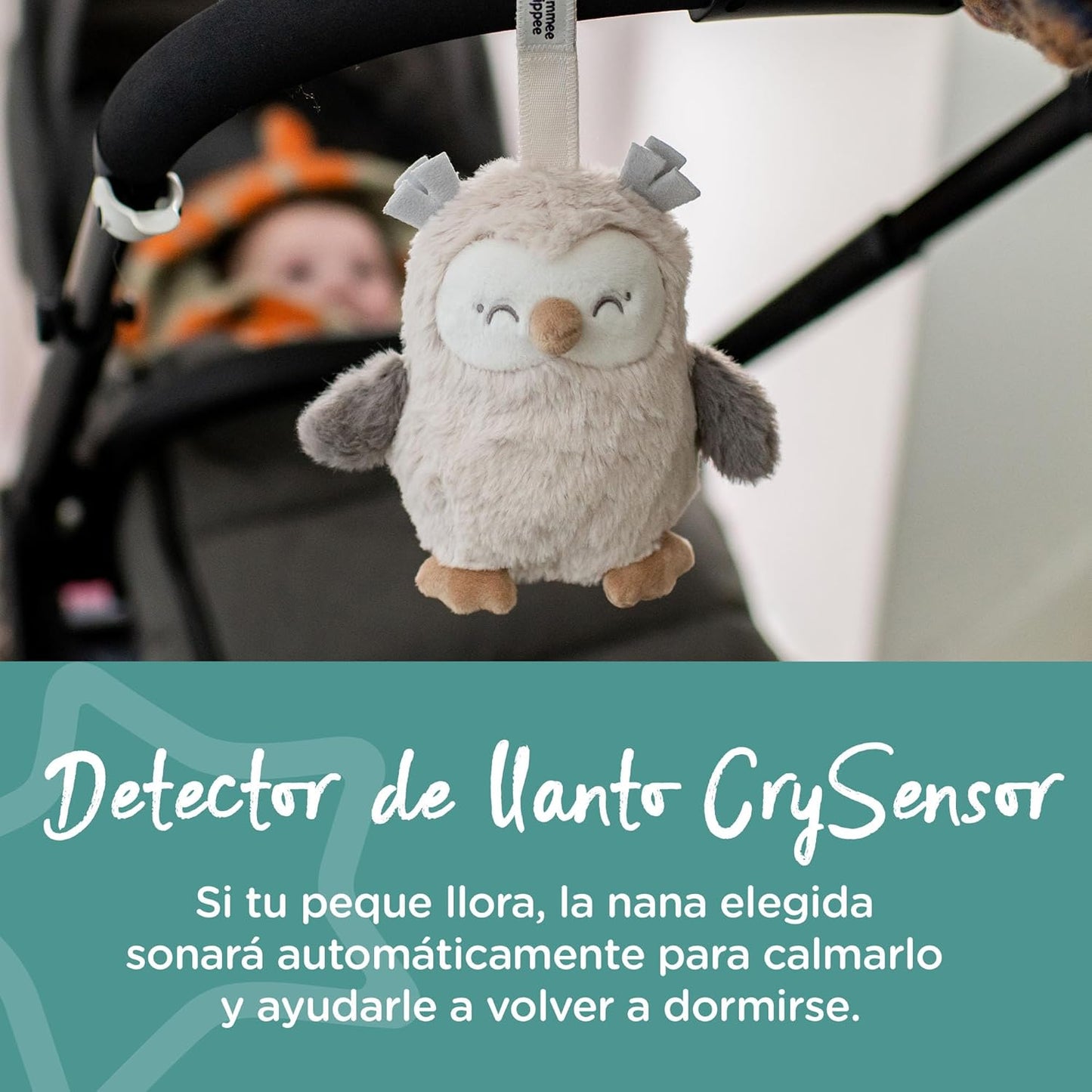 Mini OllieOwl Einschlafhilfe mit Weissem Rauschen, Klein Ollie die Eule