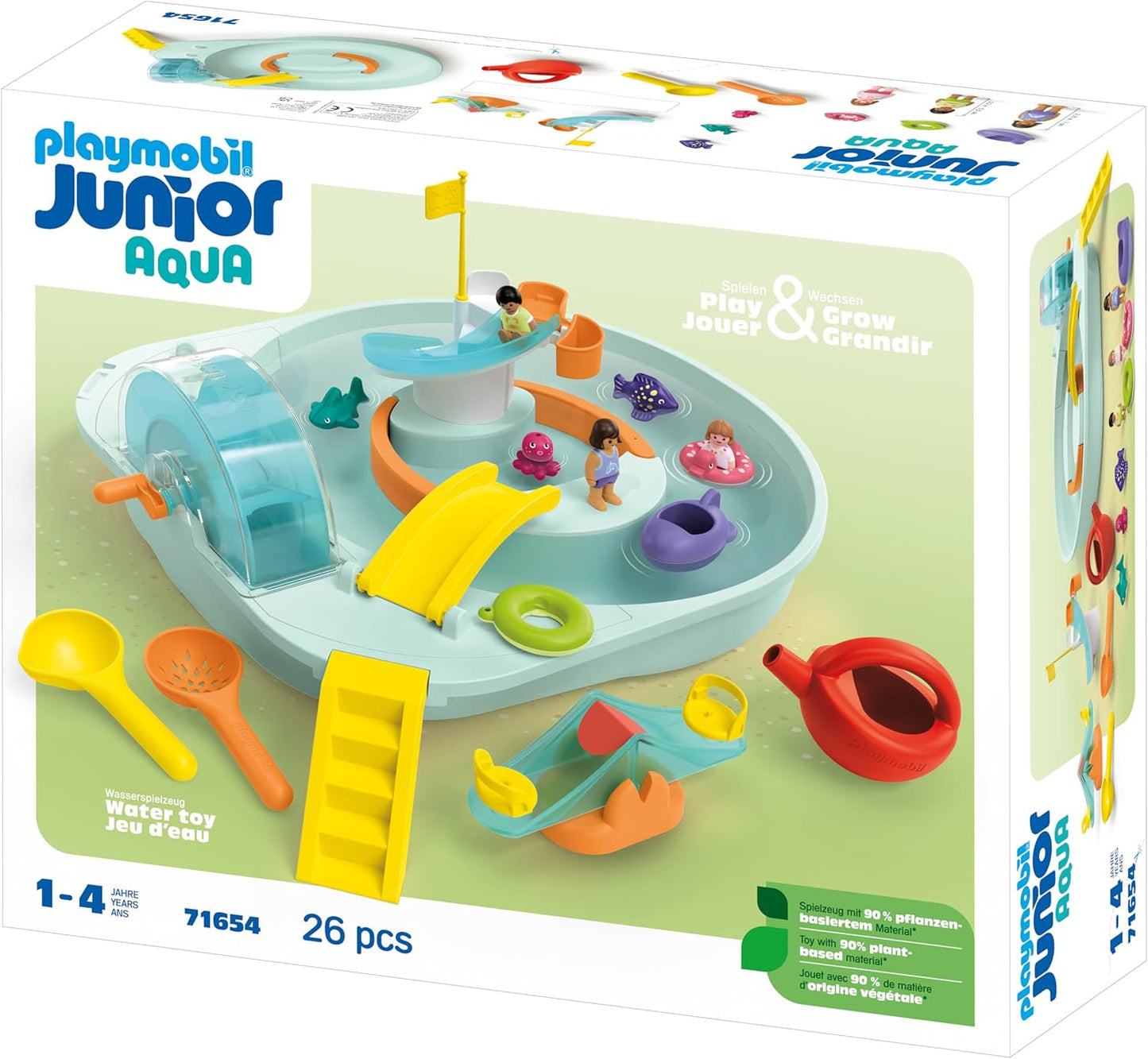 Wasserbahn mit Wasserspielplatz, Aqua Wasserbahn mit Wasserspielplatz