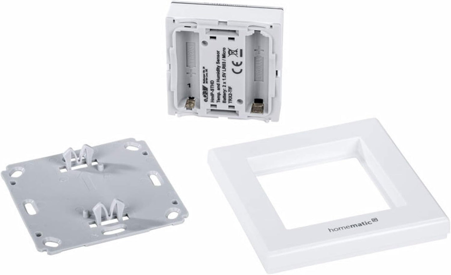 3er-Set Smart Home Temperatur- und Feuchtigkeitssensor, Display ohne Stellrad (3er-Set)