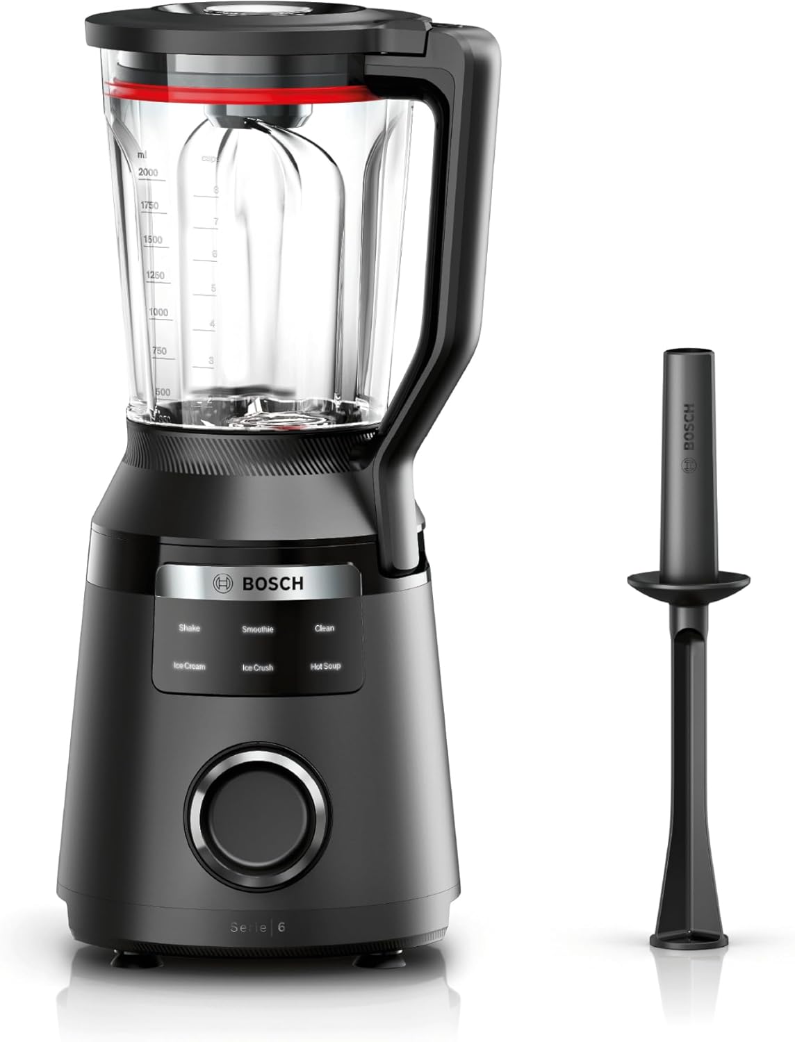 Hochleistungsmixer MMB6652B mit Suppenprogramm und 45.000 U-min, Schwarz 1800 W