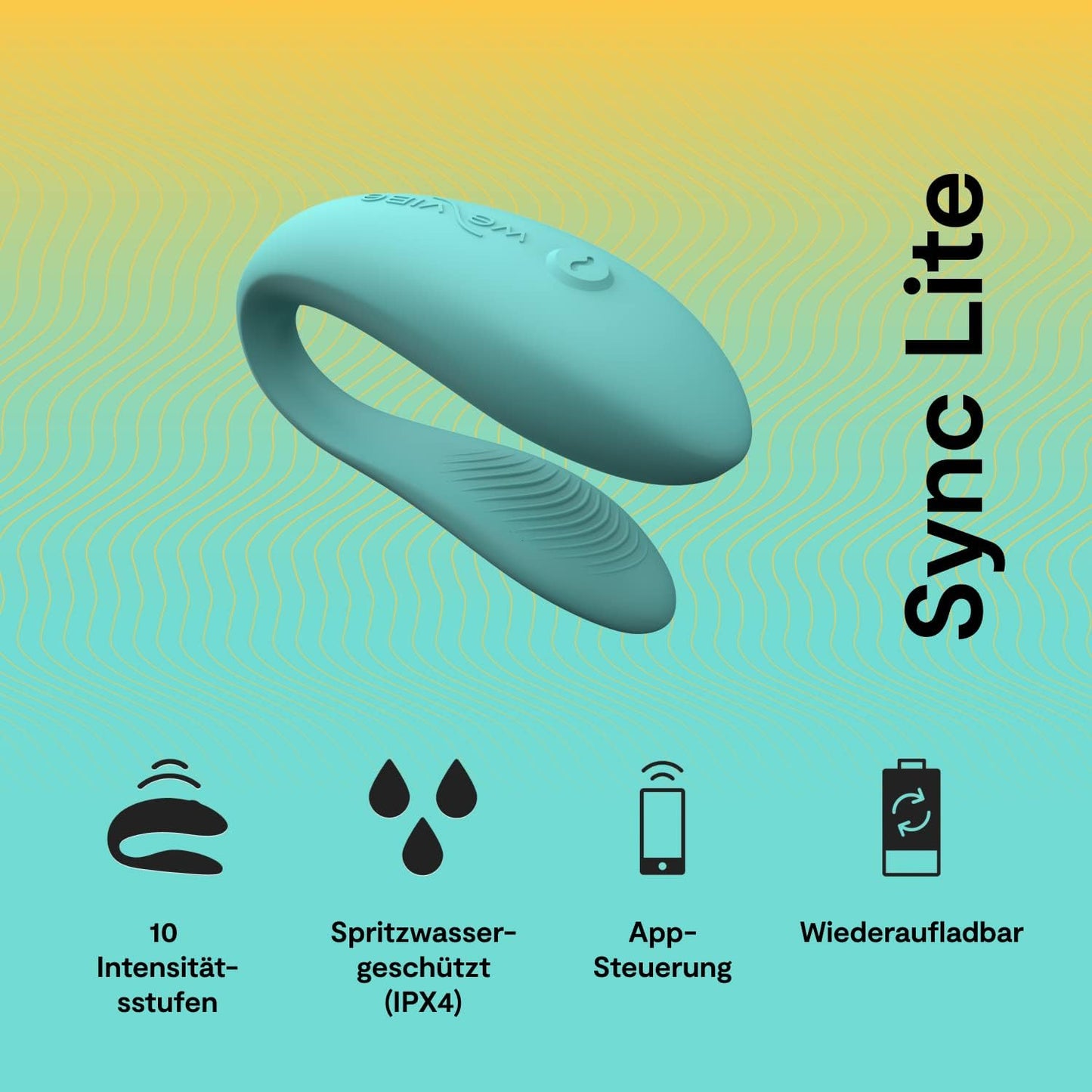 Sync Lite Paarvibrator, wiederaufladbar, Blau