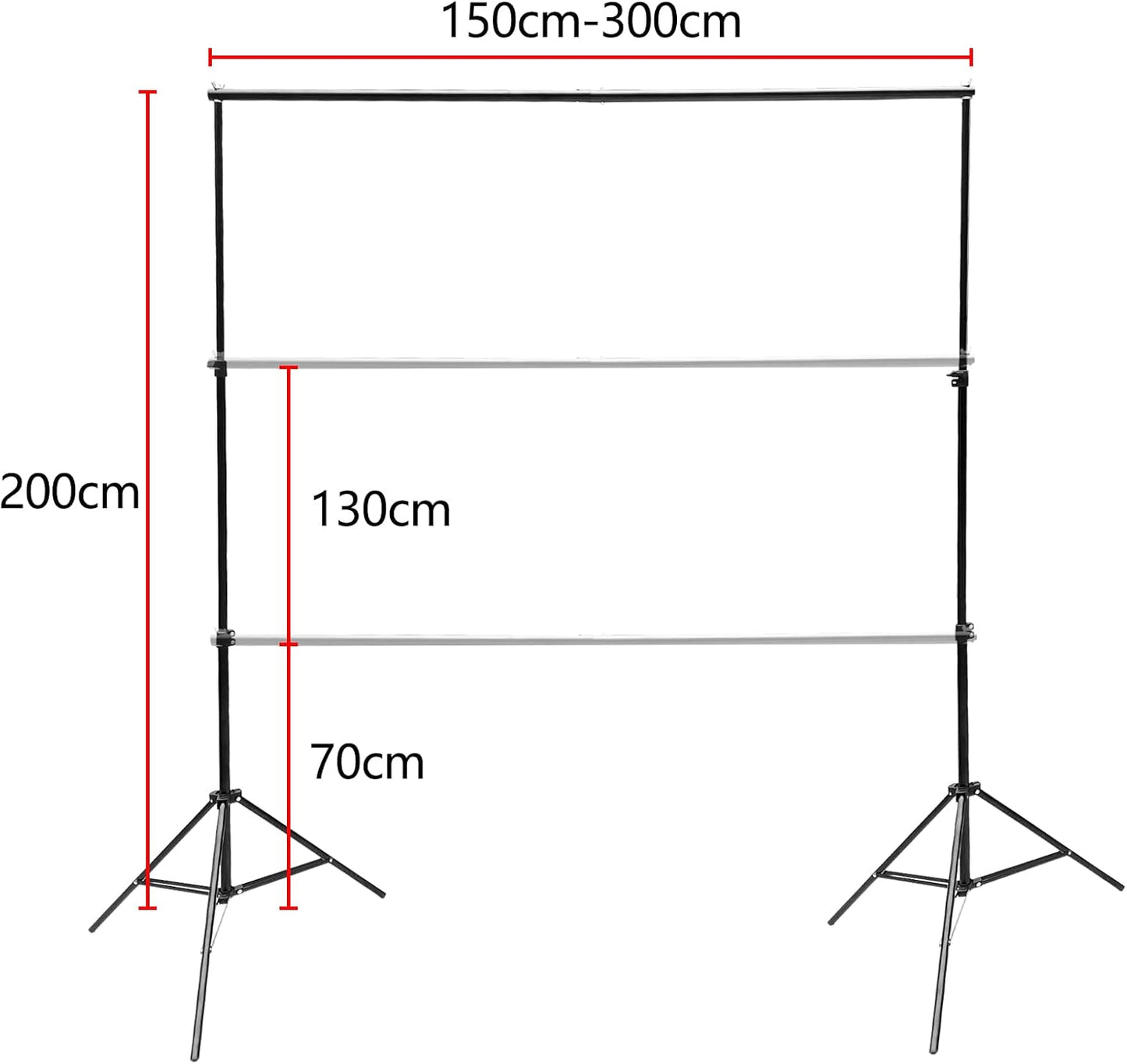 Verstellbarer Fotohintergrund-Ständer, Square type