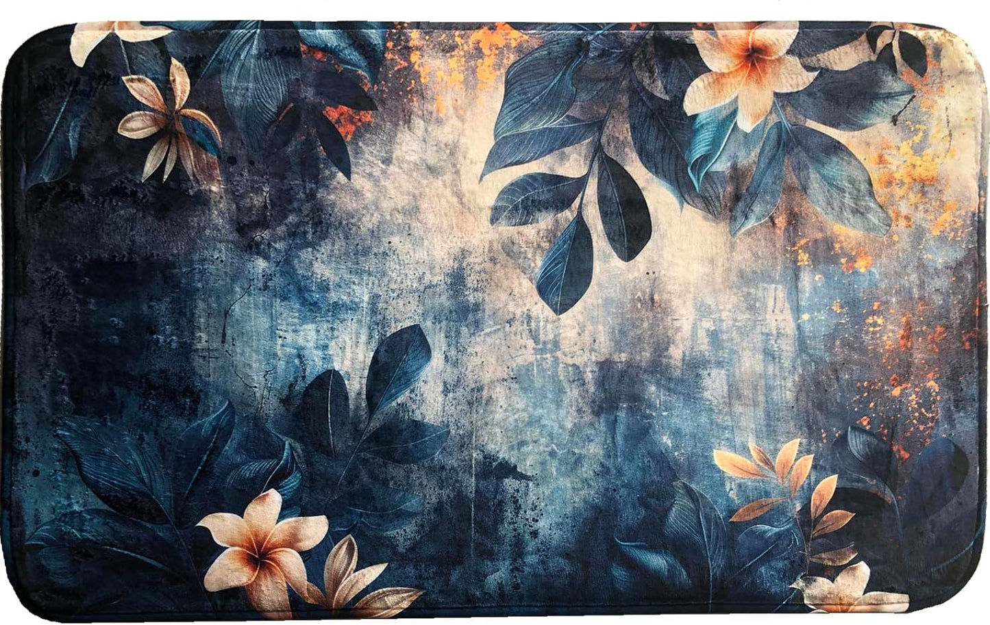 Rutschfester Badteppich, Lilybud 50 x 80 cm (Rechteckig)