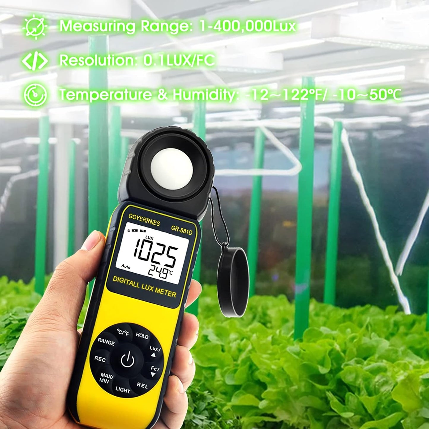 Digitales Luxmeter GR-881D
