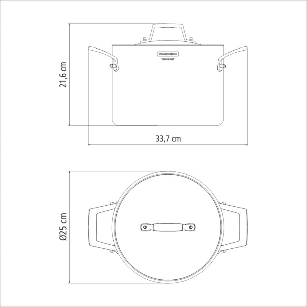 Gemüsetopf Induktion (24cm, 7,7L), Gemüsetopf Ø24 cm