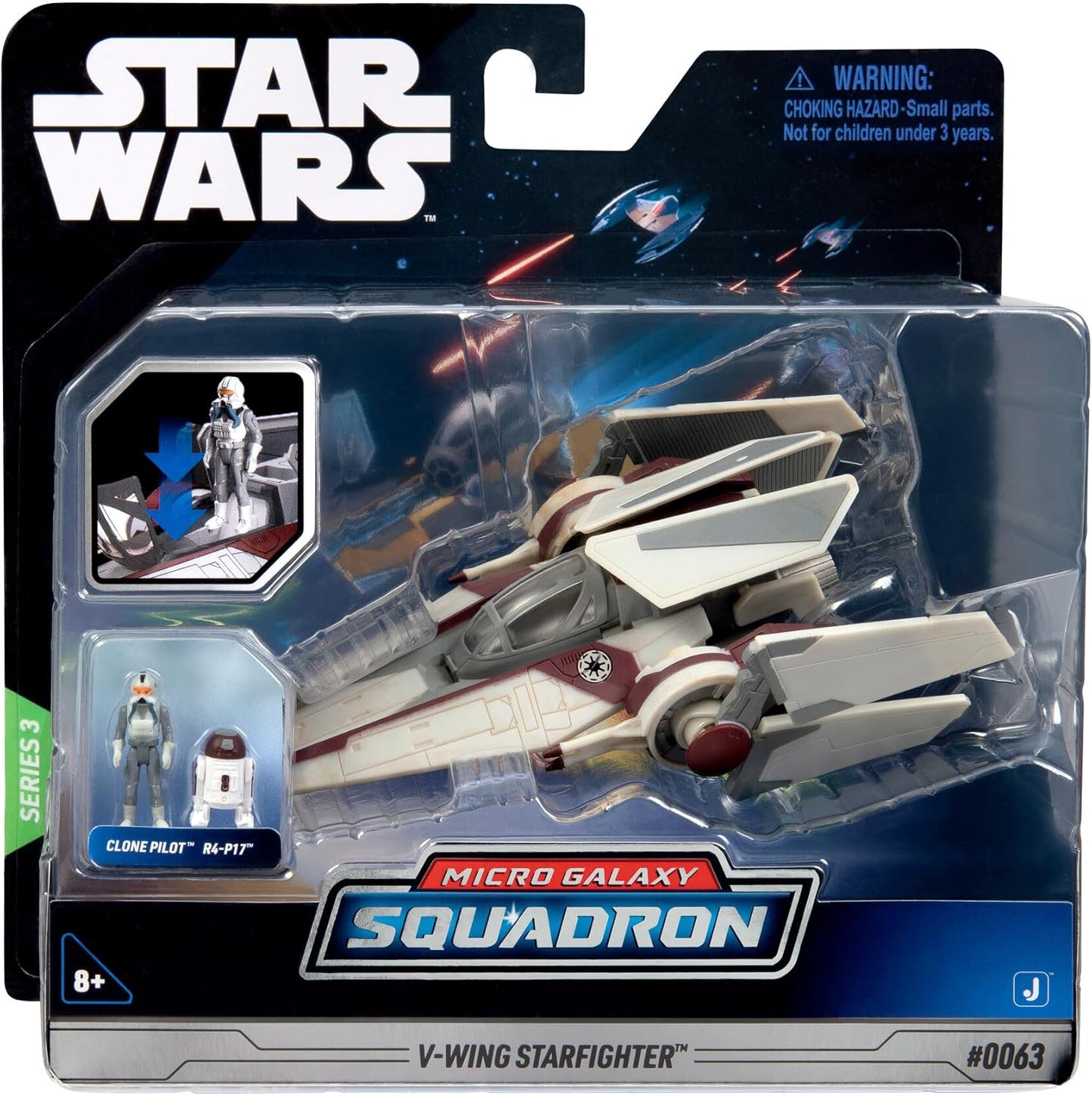 Star Wars Micro Galaxy Squadron V-Wing Starfighter Set Style 3