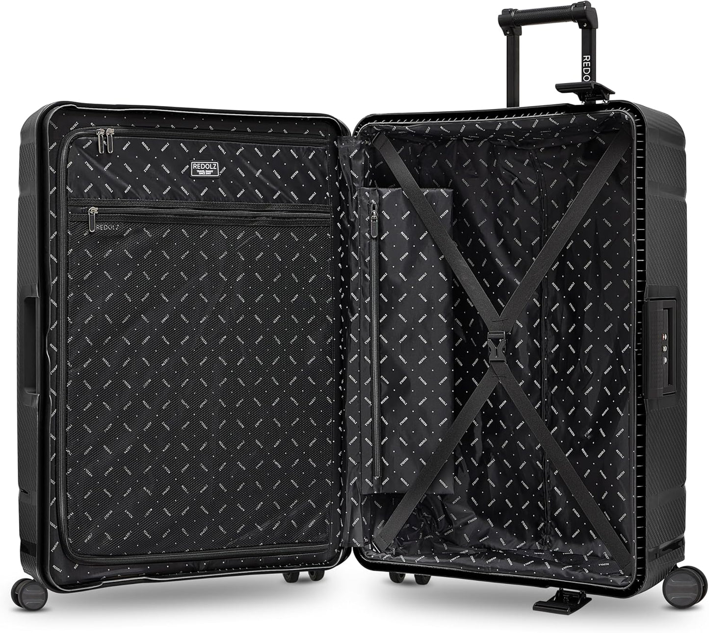 Essentials 15 4-Rollen Kofferset 3-tlg. mit Dreipunkt-Verschlus, Deep Black Kofferset (3-teilig)