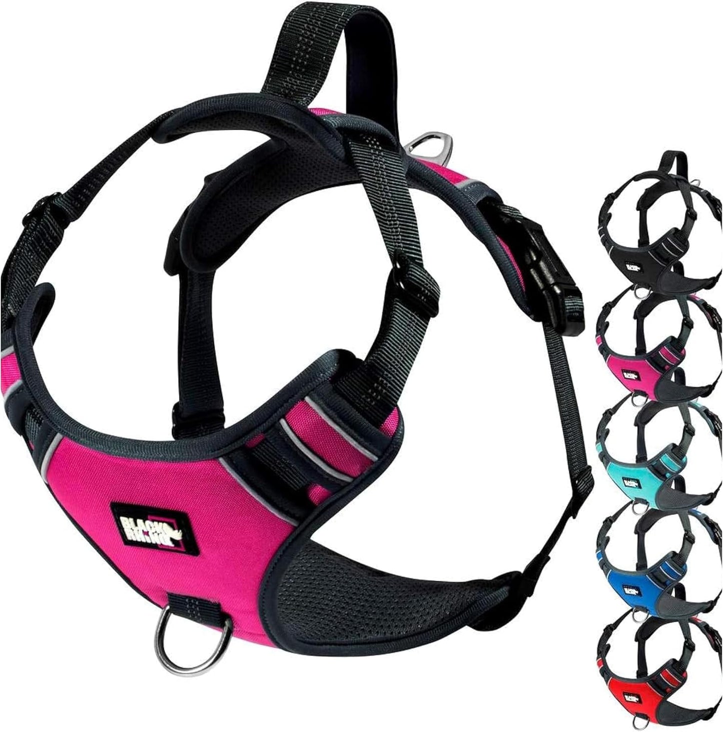 Komfort-Hundegeschirr mit Netzpolsterung, verstellbar, rosa / bl klein
