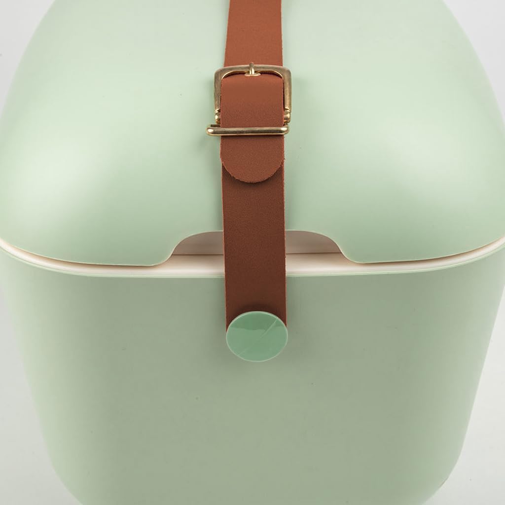 Kühlbox im Retro Vintage Design, 20 L Olivgrün
