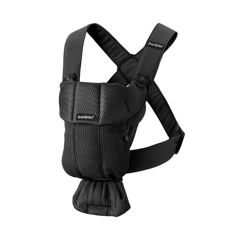 Babytrage Mini 3D Mesh, Schwarz 3D-Netzstoff