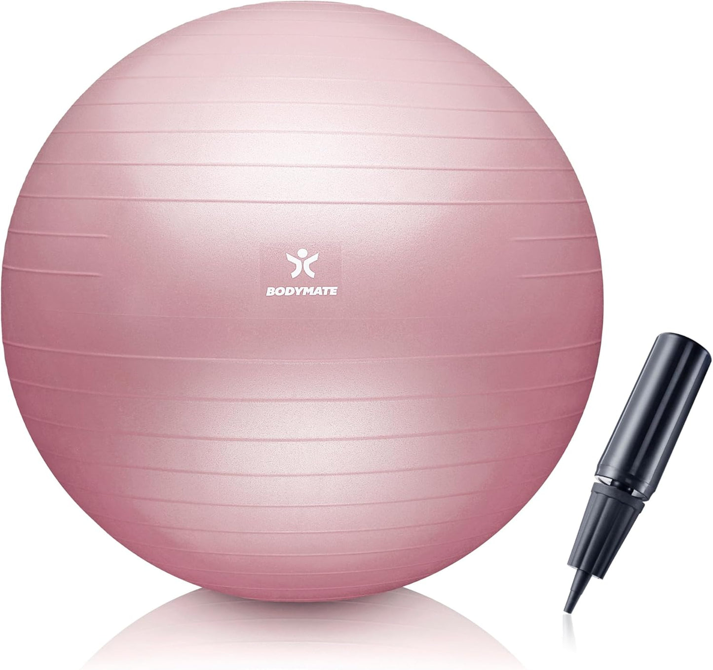 Gymnastikball mit Pumpe, Rose 55 cm (für Körpergröße bis 154cm)