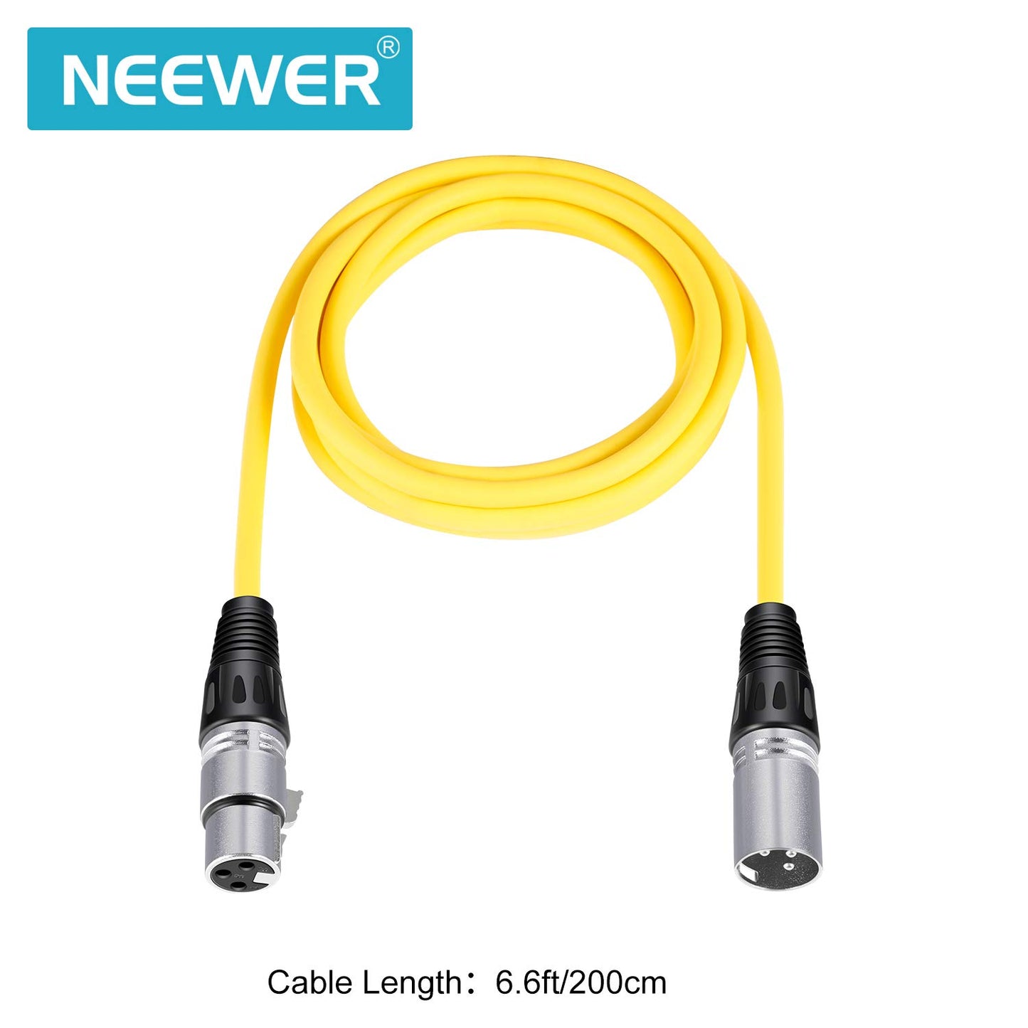 6er-Pack Mikrofonkabel, 2-meter