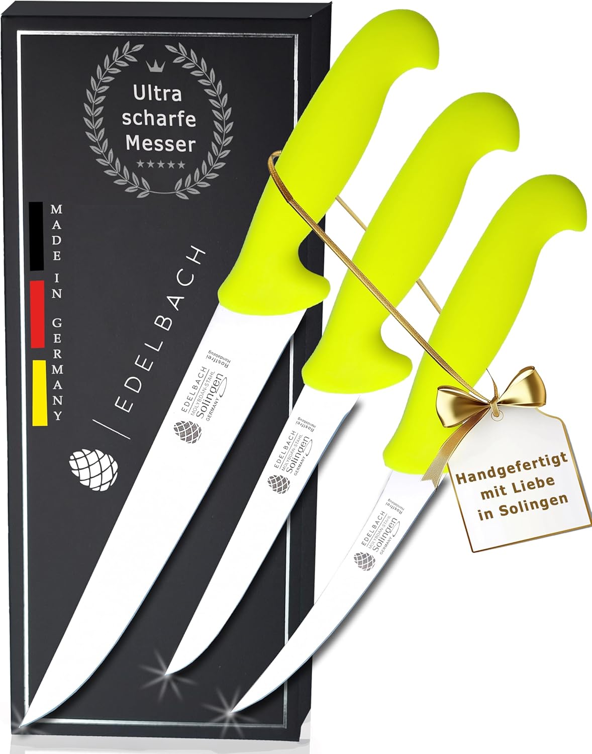 3er-Set Küchenmesser, 3er Profi Messerset