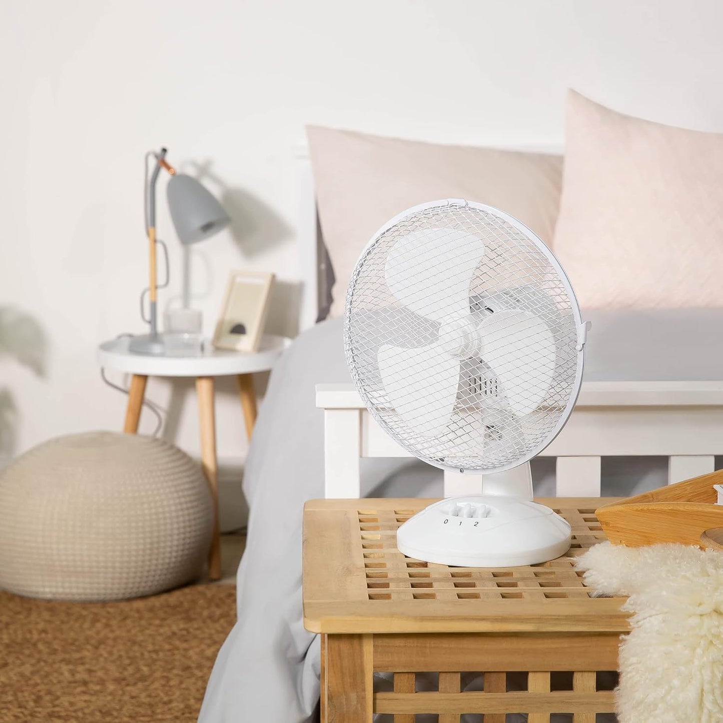 Tischventilator mit Weitwinkel-Schwenkfunktion