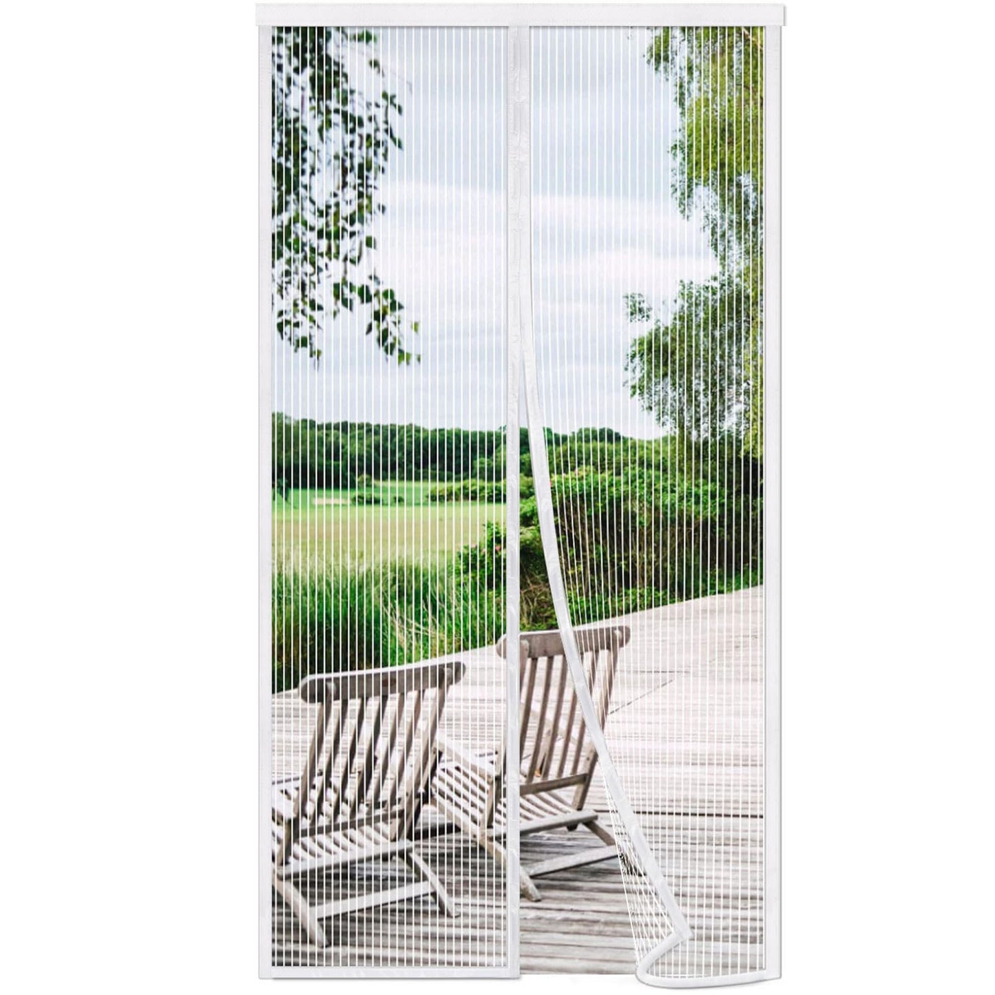 Magnet Fliegengitter, Weiss 215x240cm