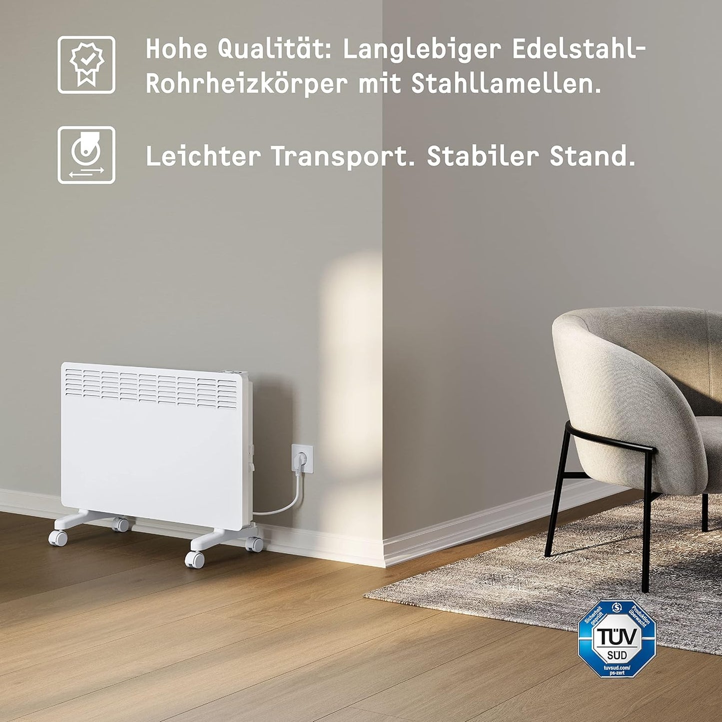 Konvektorheizung EG-50-PL2-PE, Elektronische Reglerung