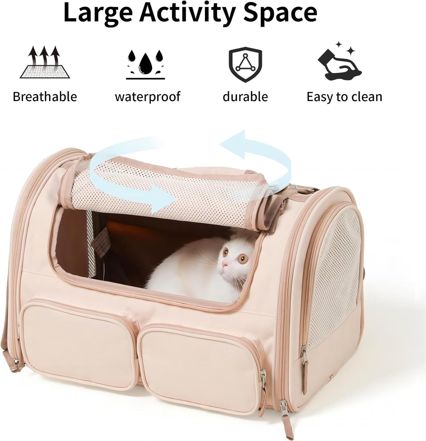 Katzentransportbox, Rosa(gross)