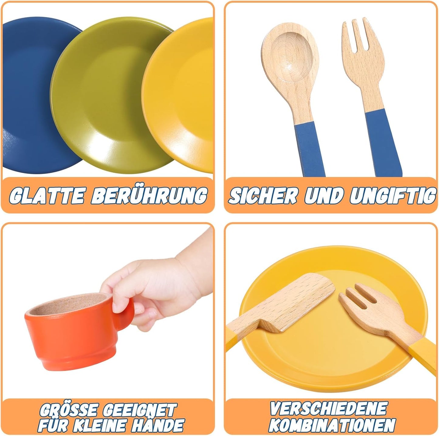 Holz-Küchenzubehör-Set für Kinderküche, 1_helle Farbe