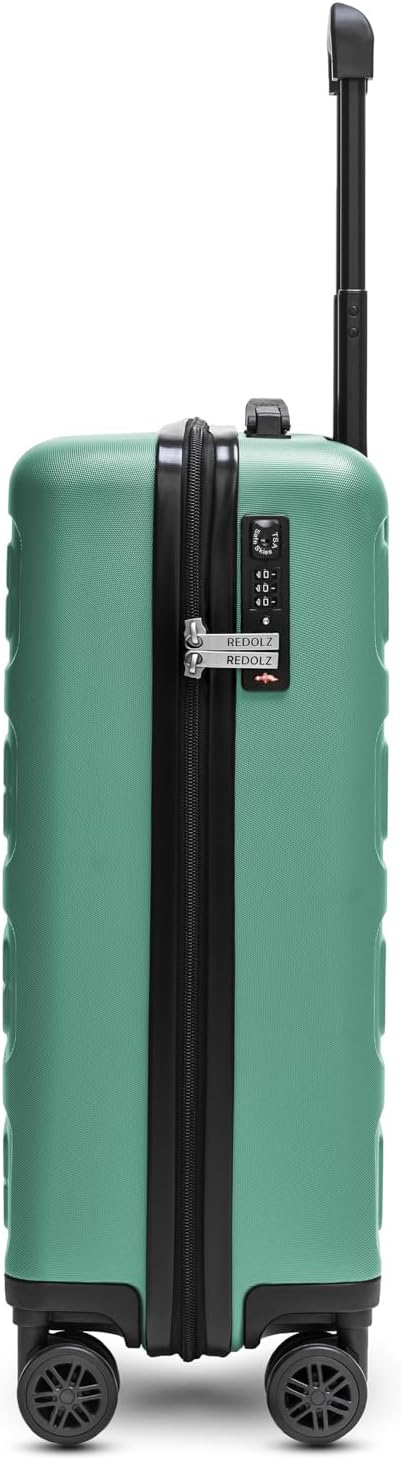 Essentials 08 Kabinen-Koffer mit TSA-Schloss, Koffer S (55 cm) Green Blue