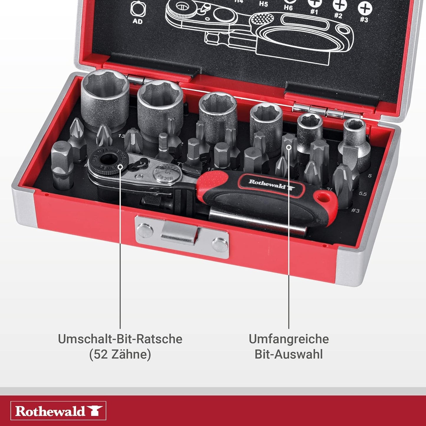26-teiliger Mini-Ratschensatz
