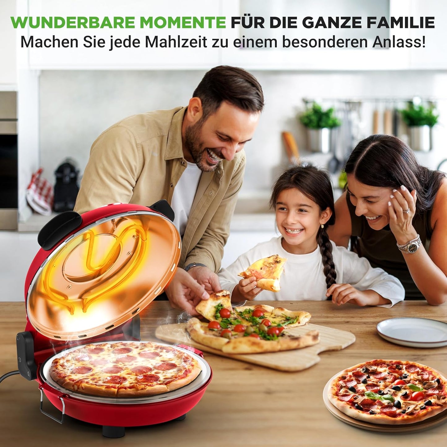 Pizzaofen mit Zubehör, Red