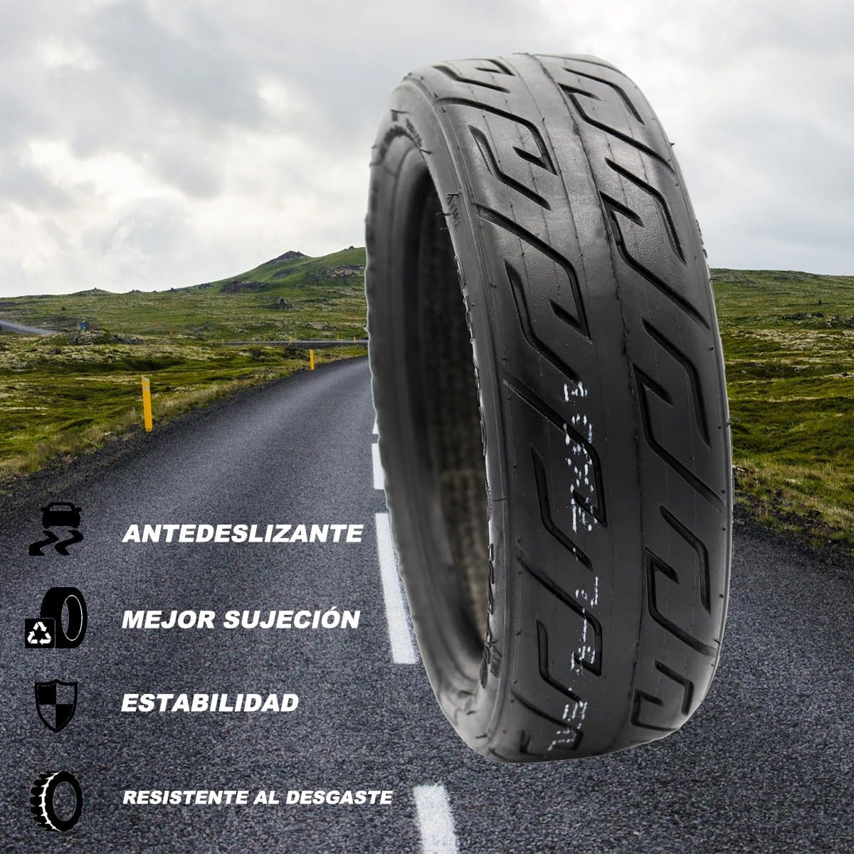 Tubeless Reifen 10 Zoll für Elektroroller, 1 Rad